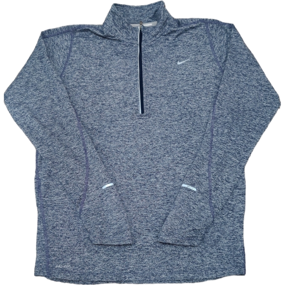 Nike Dri-Fit 1/2 Zip Element Lightweight Pullover Women's XL Blue